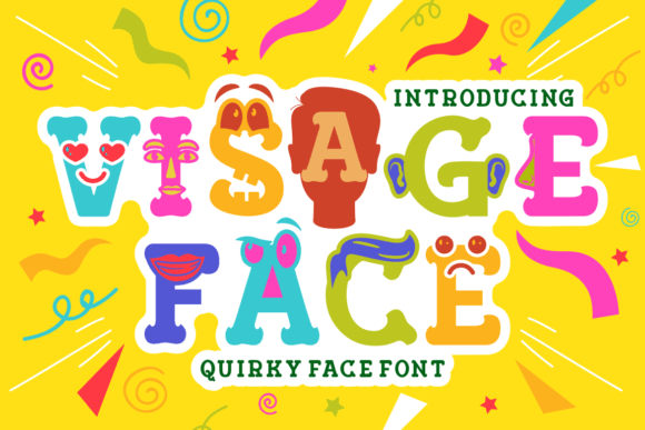 A Quirky Face Font for Editorial Designers and Publishers