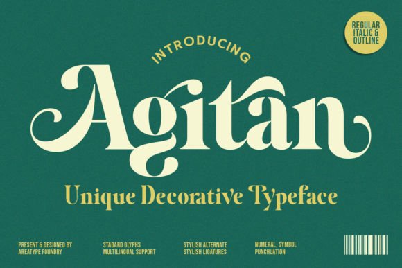 Agitan Serif Typeface: Sharpening Campaign Headlines