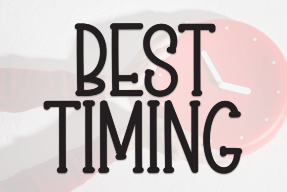 Best Timing: A Sweet Handwritten Font for Branding
