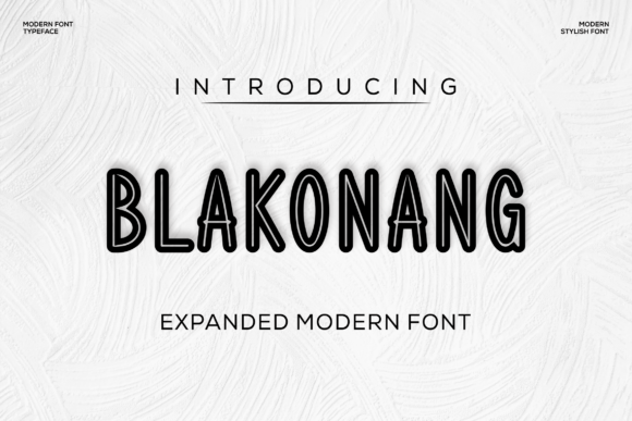 Blakonang: A Bold Display Font for Confident Branding