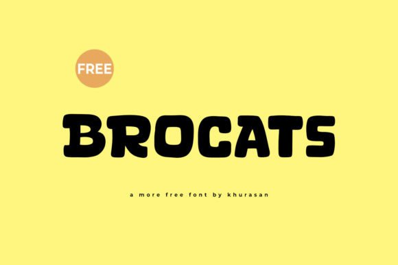 Brocats: A Fancy Display Font for Handmade Product Design