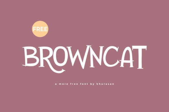 Browncat: A Modern Display Font for Small Business Branding