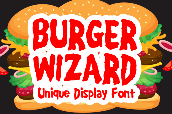 Burger Wizard: A Playful Display Font for Bold Web Design