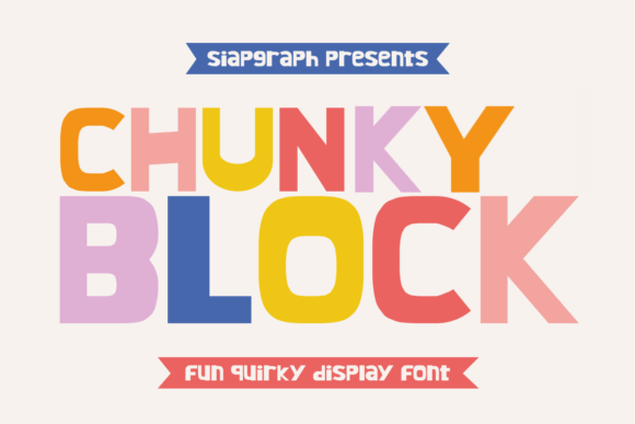 Chunky Block: Bold Retro Display Font for Web Designers