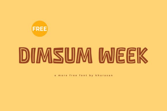 Dimsum Week: A Playful Display Font That Brings Brands to Life