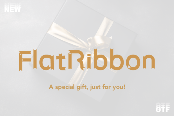 Flat Ribbon: A Modern Display Font for Editorial Design
