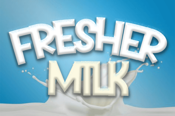 Fresher Milk: A Quirky Display Font That Makes Projects Pop