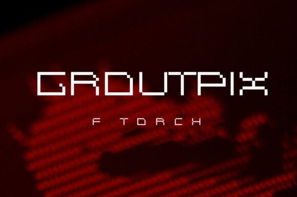 Groutpix F Torch: A Bold Display Typeface for Editorial Design