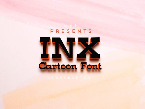 Inx: A Playful Cartoon Typeface for Handmade Products