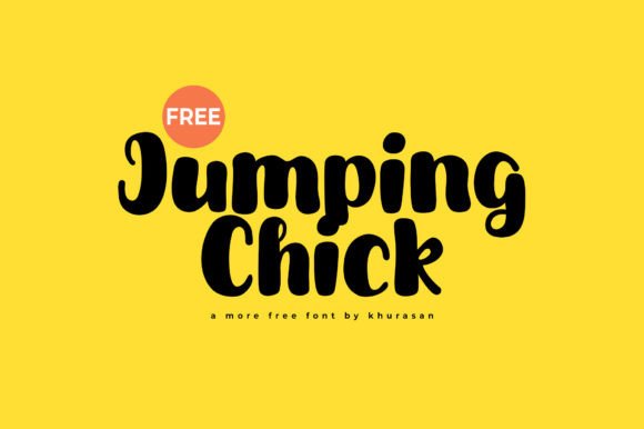 Jumping Chick: A Playful Display Font for Web Design
