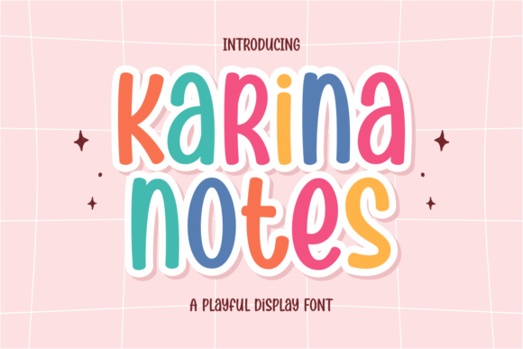 Karina Notes: A Whimsical Display Font for Brand Builders