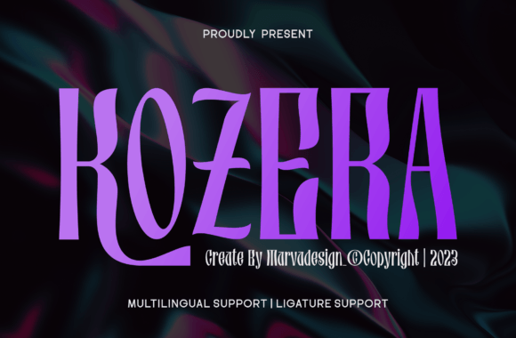 Kozera: A Psychedelic Display Sans Serif with Soul