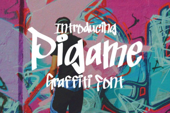 Pigame: A Graffiti Display Font for Editorial Impact