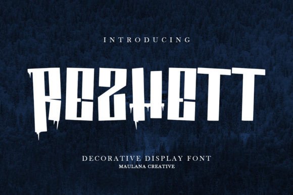 Rezhett Display Font: Crafting with Vintage Style