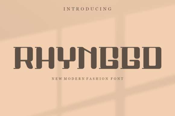 Rhynggo: A Bold Display Font That Strengthens Small Brand Identity