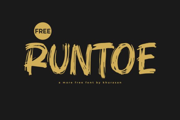 Runtoe: The Playful Brush Font for Crafters and Makers