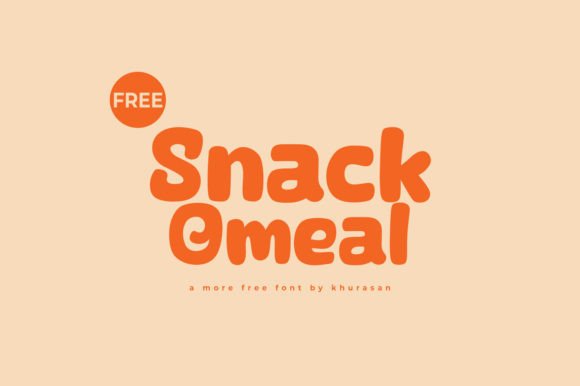 Snack Omeal: A Playful Display Font for Web Design
