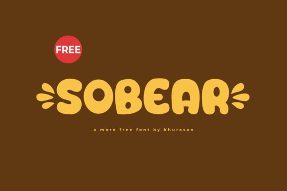 Sobear Display Font: Bold Web Typography for Creatives